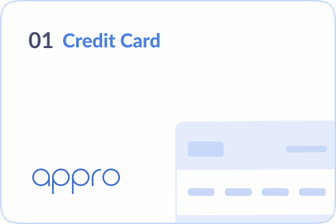 Animated showcase of Appro’s platform managing various retail banking products, including credit cards, auto and personal loans, mortgages, and deposits